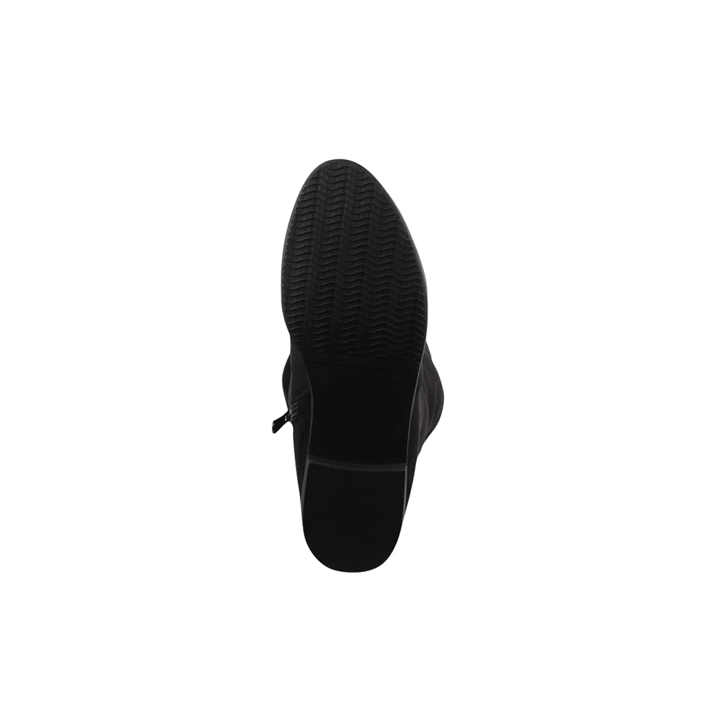 Elara Damen Stiefel Overknees Wildlederoptik Chunkyrayan