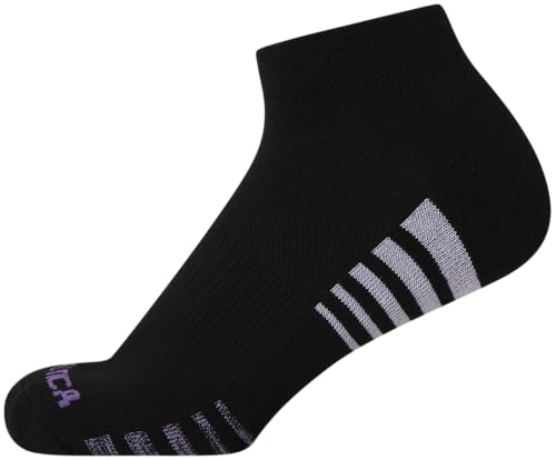 Image of Nautica Women's Quarter Cut Moisture Control Athletic Socks with Cushioned Comfort (12 Pack)