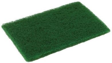 6" x 9" Medium Duty Scouring Pad in Green Pack of 10
