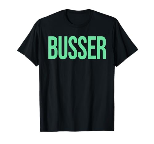 Busser Employee Uniform for Restaurant Staff Bus Boy Girl T-Shirt