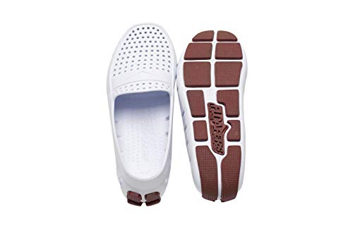 Floafers Men's Driver Slip On Water Shoes Size US 10 M White Cap/Burgundy2