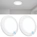 TORCHSTAR Dimmable LED Surface & Recessed Mount LED Downlight Kit, 85W Equivalent Disk Light for 4", 5", 6" recessed Can and 4", 5" J-box, Energy Star, 5000K Daylight, 3 YEARS WARRANTY
