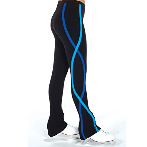 Pantalon de patinage artistique thermique et extensible pour l'entraînement d'hiver
