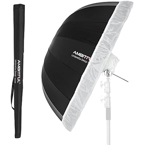 AMBITFUL UB-160W UB-160W Regenschirm mit Diffusor-Deckel, 160 cm, Weiß Cover