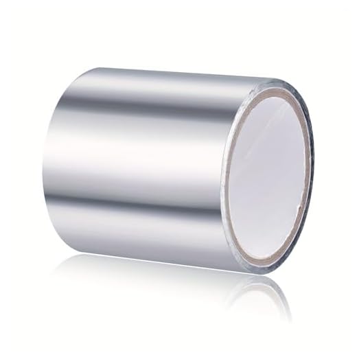 Aluminum Foil Tape, Waterproof Oil-Proof Heat-Resistant Adhesive Gap Filler for Kitchen Stove, Sink & Bath (3cm*5m)