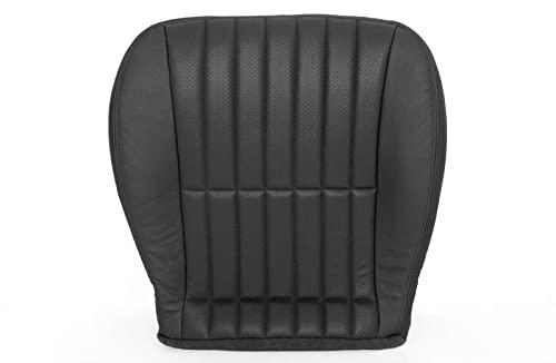 Richmond Auto Upholstery: Compatible with 2000-2002 Chevrolet Camaro RS SS Z28 - Driver Side Bottom Replacement Perforated Leather Seat Cover, Black