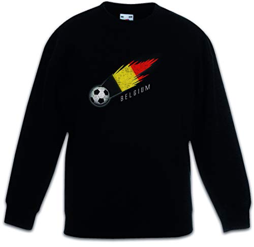 Pull football Belgique enfant noir idéal pour l'école et le sport