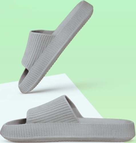 Image of Men Print Slide Flipflop Cloud, Lightweight Slip-On Comfort Slippers, Non-Slip Casual Indoor Outdoor pack of 1