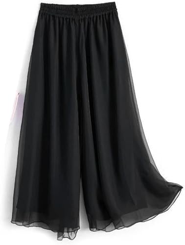 Wide Leg Spring and Summer Casual Hanging Chiffon for Women Loose High Waisted Pants2