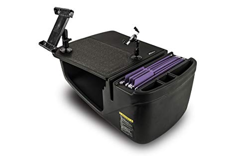 AutoExec AUE06400 Efficiency GripMaster Car Desk Black Finish with Phone Mount and Tablet Mount