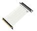 Produktbild LINKUP - Ultra PCIe 4.0 X16 Riser-Kabel [RTX4090 RX6950XT x570 B550 Z690 Getestet] Geschirmte Vertikale Gaming-PCI-Express-Gen4-MontageGerade Buchse (15cm) 3.0 Gen3 & TT-KompatibelWeiß