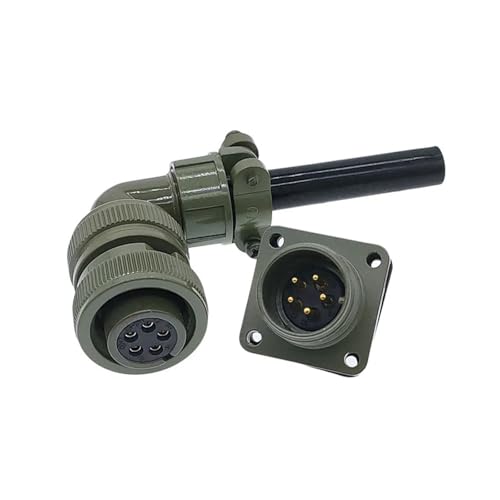 Conector circular tipo enchufe MS3106A robusto con especificación militar 5015 de 1 pieza 3