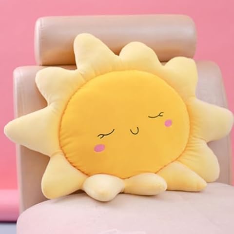 OUKEYI Sun Shape Floor Pillow Cover