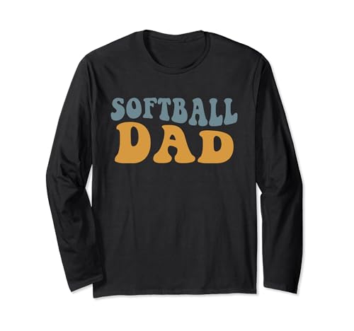 Softball Dad / Player Team / Sports Father Game Day Citazione Maglia a Manica