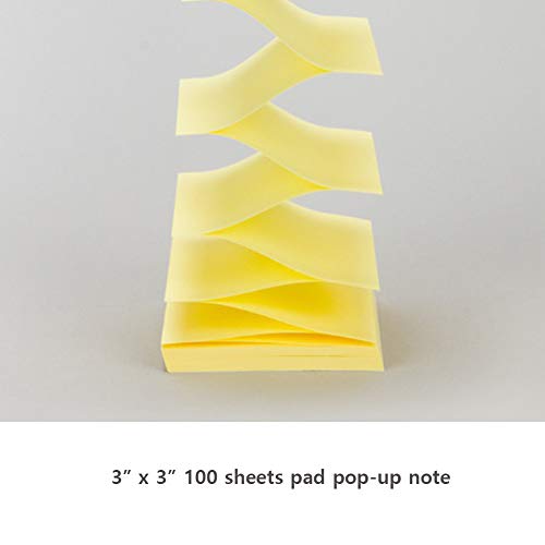 All-In-One Pop-Up Note & Roll Sticky Note Dispenser Assorted Index Flag Dispenser Paper Clip Tub Desk Organizer (Replacement) #TOP2