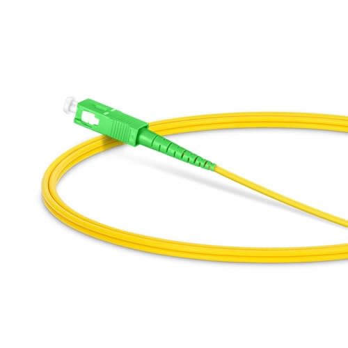 Image of Simplex Single Mode SC To SC Optical Fiber Patch Cord 9 /125 Jumper Cable Compatible With (FSMS SC /UPC-SC /APC) (1M, 1), Multicolor