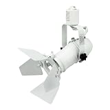 ダクトレール用スポットライト ダクトレールライト用 E11 ライティングレール 照明器具 ダクトレール用照明器具 (ホワイト, バーンドアあり)