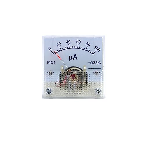 Microampèremètre DC 91C4-UA 500uA : Ampèremètre analogique mécanique de précision 45x45mm