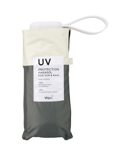【2024】Wpc. 日傘 折りたたみ傘 遮光切り継ぎtiny 53 EC グレー [遮光率100%・UVカット率100%・UPF50＋・遮熱・晴雨兼用] 親骨53cm 手開き メンズ レディース おしゃれ 可愛い コンパクト 小さい ミニサイズ 開くと大きい 女性 通勤 通学 シンプル 切り継ぎ 無地 配色 バイカラー RWS-TN2410-102