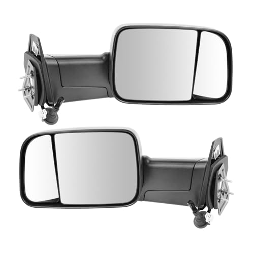 YJLYLCXF Power Textured Black Heated Replacement Rearview Assembly Pair Set