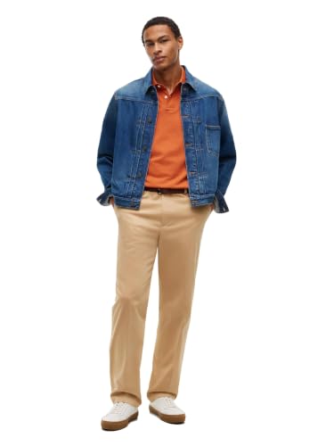 Image of Tommy Hilfiger Men's Short Sleeve Polo Shirts in Classic Fit with Stretch and Organic Pique Cotton
