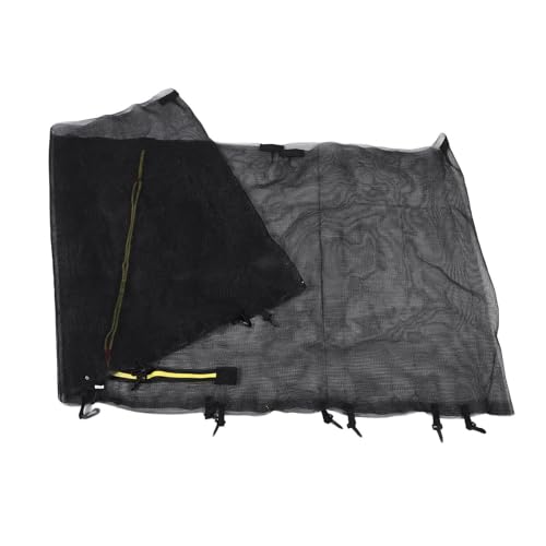 Filet de trampoline pour 6 poteaux POPETPOP en nylon renforcé noir