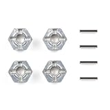 Inhalt: 4 Stück TAMIYA 300053056 - Alu Radmitnehmer Sechskant (4), 12 mm