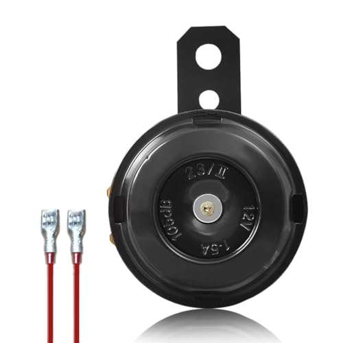 Universal Avertisseur pour Voitures, Avertisseur Klaxon 12V Corne de Signal Universelle, Klaxons de Corne D'Escargot, Klaxon Étanche pour Voitures et...