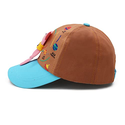 Image of VRITRAZ Unisex Kids Baseball Cap | Soft Cotton Adjustable Sun Hat for Boys & Girls | Casual Outdoor Summer Wear (4-12 Year)