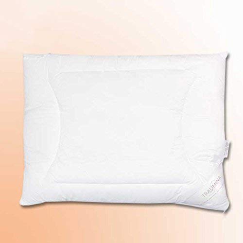 Traumina Bauchschläferkissen mit extra Flacher Faserfüllung, ideal auch als Kinderkissen geeignet, Made in Germany (70 x 90 cm) Cover