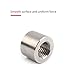 Pack of 20 M8 x 1.25-Pitch 8mm Length Round Coupling Nut 304 Stainless Steel Female Fully Threaded