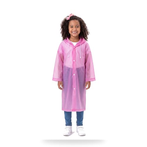 Capa de Chuva Infantil EVA com Capuz Impermeável Reutilizável | EVA Resistente.
