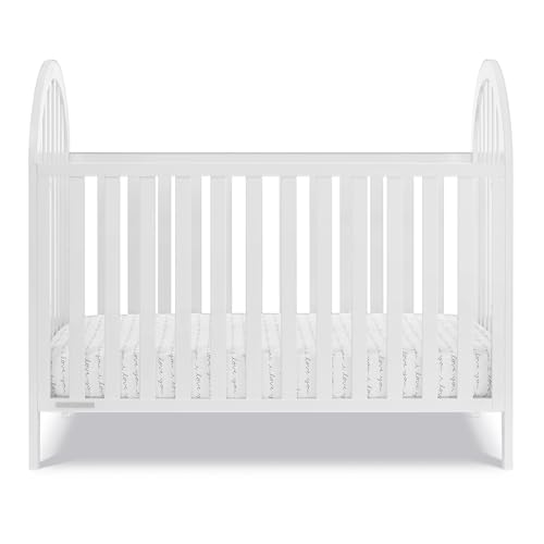 Delta Children Milano 4-in-1 Convertible Crib - Greenguard Gold Certified, Bianca White - image 7