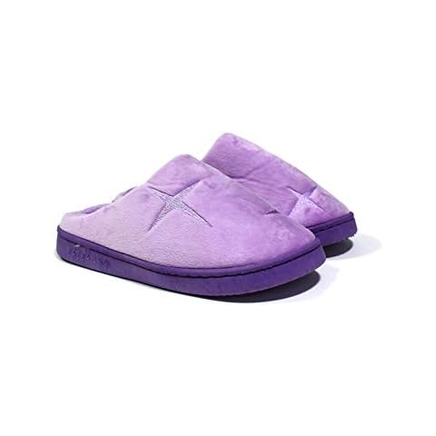 Ladies Girls Indoor Slipper with Cushioned Insock, Soft Lining Star Design 3-8 UK Size Cover