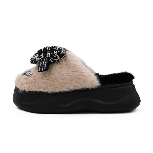 Image of VRITRAZ Women's Comfort Slip On Closed Toe Warm Winter with Cute Design print House Clog Indoor Slipper