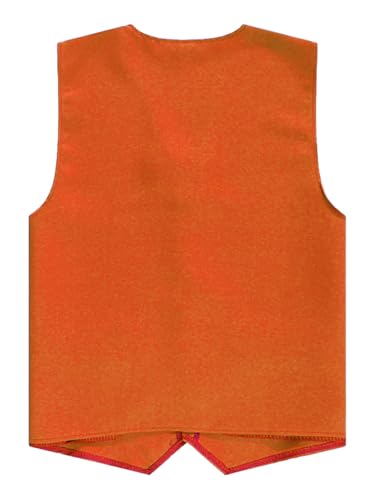 Kid Girls And Boys Button Volunteer Vest Solid Color Irregular Hem Volunteers Activity Waistcoat Uniform4