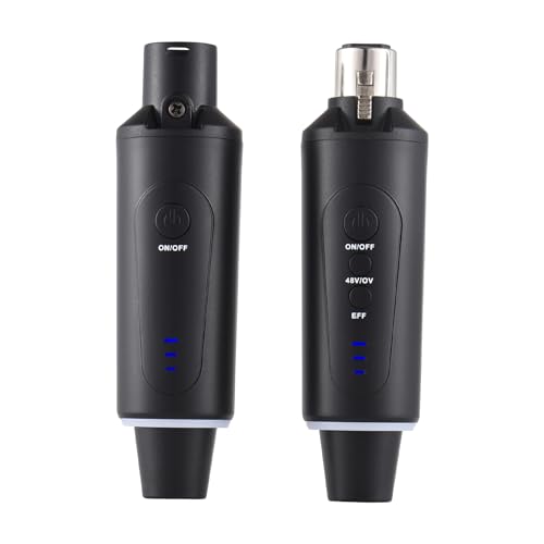 Transmisor inalámbrico XLR para micrófono dinámico con batería recargable, sistema de audio confiable para guitarra eléctrica, bajo y presentaciones en vivo miniatura 3
