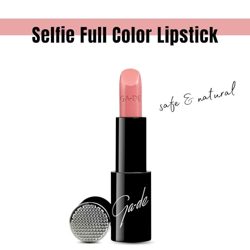 Image of GA-DE Selfie Full Color Lipstick, 850 - Long Lasting High Pigment Lipstick with Argan Oil - Creamy Radiant Shine and Hydrating Benefits - 0.14 oz