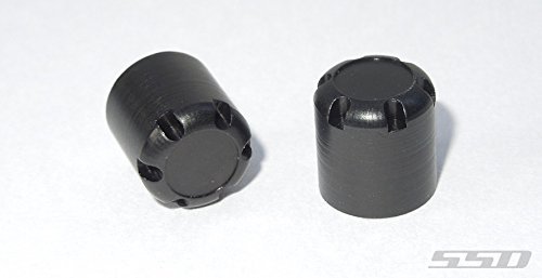 SSD RC Scale Rear Hubs (Black)