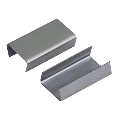 Open (Snap-On) Seals for 1/2" Width Steel Strapping Metal Clips for Packaging Banding Strong and Safe(1000pcs)
