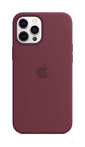 Apple Silicone Case with MagSafe (for iPhone 12 Pro Max) - Plum