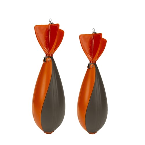 Glycife Two-Tone Color Carp Bait Thrower, Fish Tarp Bait Holder, High Sensitivity Portable Bomb Float, Carp Bait Holder 1 Pack (Large)