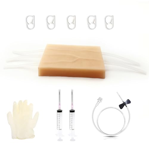Suture Pad，Injection Pad-Phlebotomy Practice Pad-Blood Draw Practice Board-Suture Practice Kit-Blood Return Function