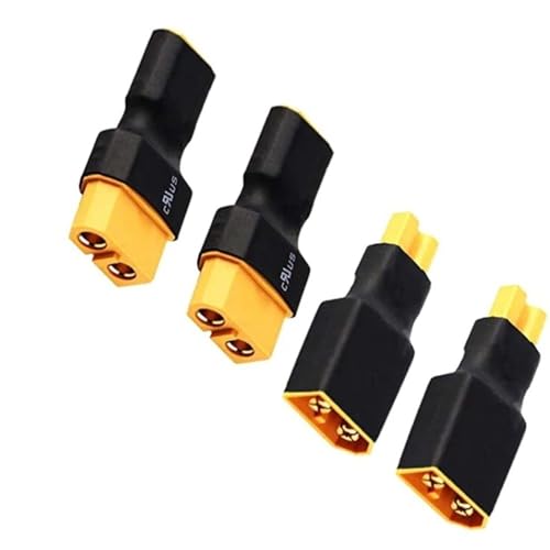 Adaptateur XT60 vers XT30 pour drone FPV : connecteurs plaqués de haute précision