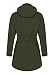 ATLASLAVA Regenjacke Damen Leicht mit Kapuze Mittellang Elegant