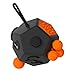 Fidget Dodecagon –12-Side Fidget Cube Relieves Stress and Anxiety Anti depression cube for Children and Adults with ADHD ADD OCD Autism (A1 Black)