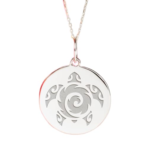 Collier tortue argent 925 anti-ternissement LKBEADS, fini les bijoux fragiles de 24 mm