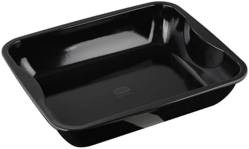 Dr. Oetker 1300 emaliowana forma do pieczenia, rodzinna forma do smażenia, kurczaka i warzyw z powłoką emaliowaną kwarcową, ilość: 1 sztuka, 40 x 34 cm