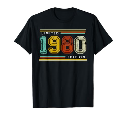 Diseno retro de cumpleanos Limited 1980 Edition. Camiseta
