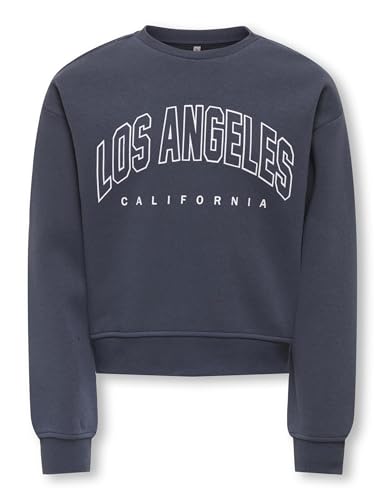Only & Kids Damen Kogsweat Life Ls Crew Ovz Stat SWT Noos, Ombre Blue, 134-140 EU